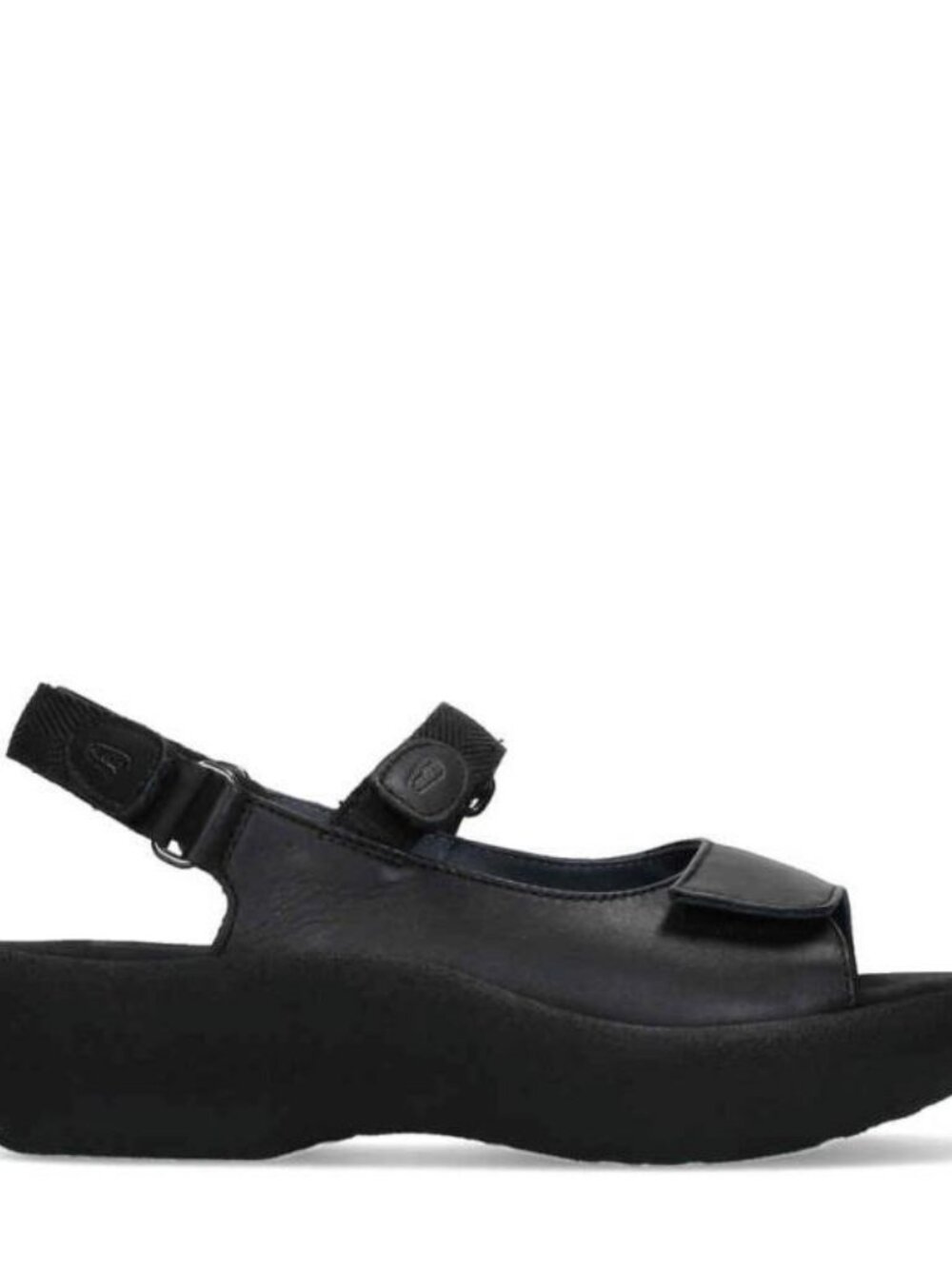 NWOT! WOLKY Jewel Sandals Adjust Strap Black Leather Comfort EU 42 US 10-10.5 - Picture 5 of 12